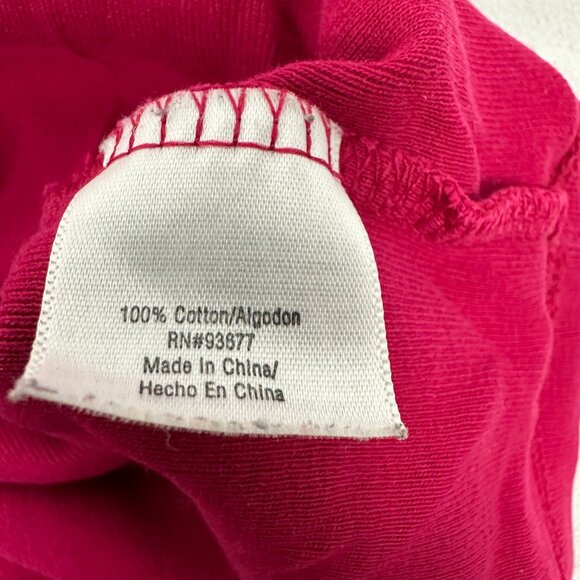 St. John's Bay Women's Petite Classic Tee T-Shirt Size M Pink - Picture 3 of 4